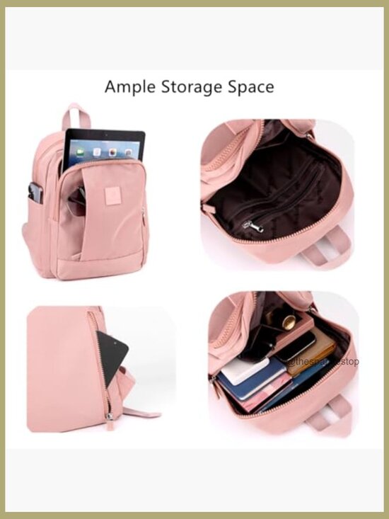 Mini Nylon Backpack Lightweight Travel Daypack Shoulder Bag Cute main image 4